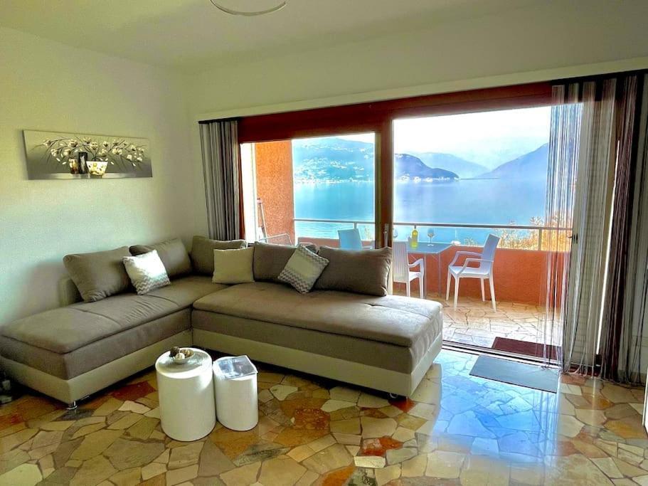 Ferienwohnung Studio Belvedere Brezzo Экстерьер фото